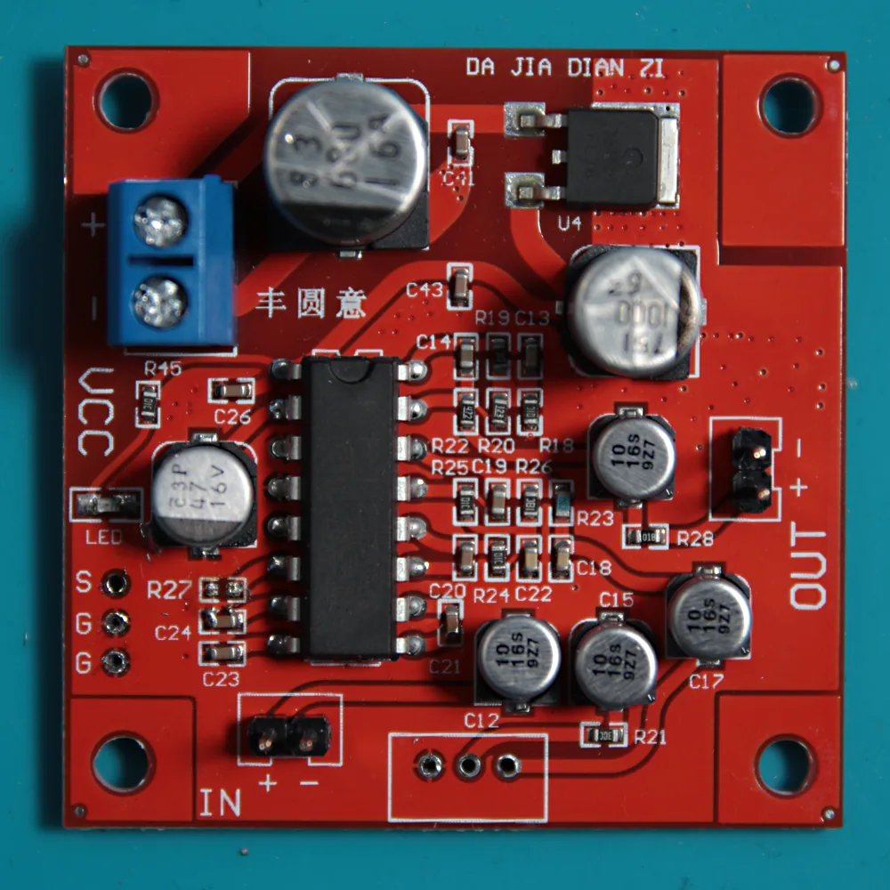 The delay board after desoldering the pot and R27, ready to be rewired.