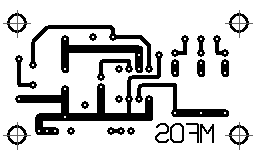 Rev 02 PCB bottom copper artwork (viewed from the top of the board).