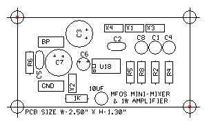 Rev 0 PCB silk-screen legend.