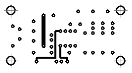 Rev 0 PCB top copper artwork.