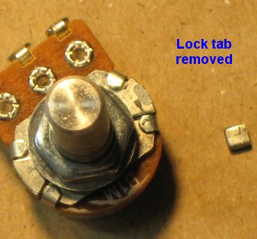 A smaller-sized pot with the break-off tab removed.