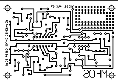 WSG PC board bottom copper artwork.