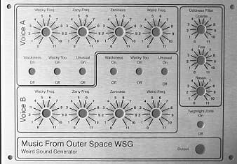 WSG front panel style 2 - silk-screened aluminium panel with different mounting-hole locations.